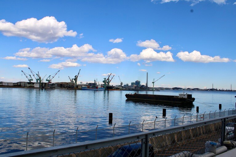 海を眺めながら手軽にできるバーベキューは格別の解放感。