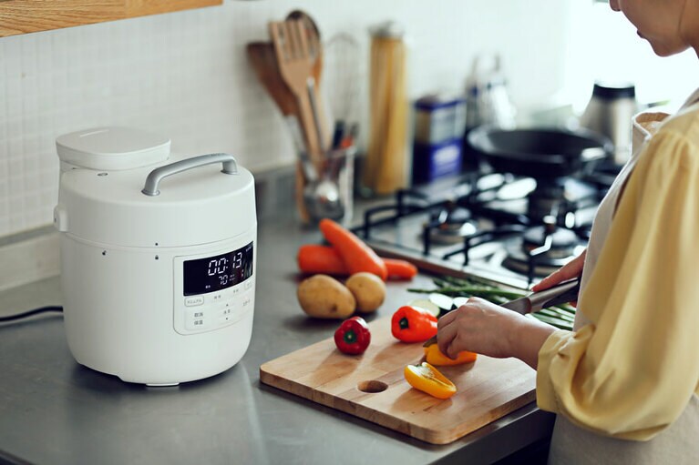 シンプルなデザインで、キッチンになじみます。