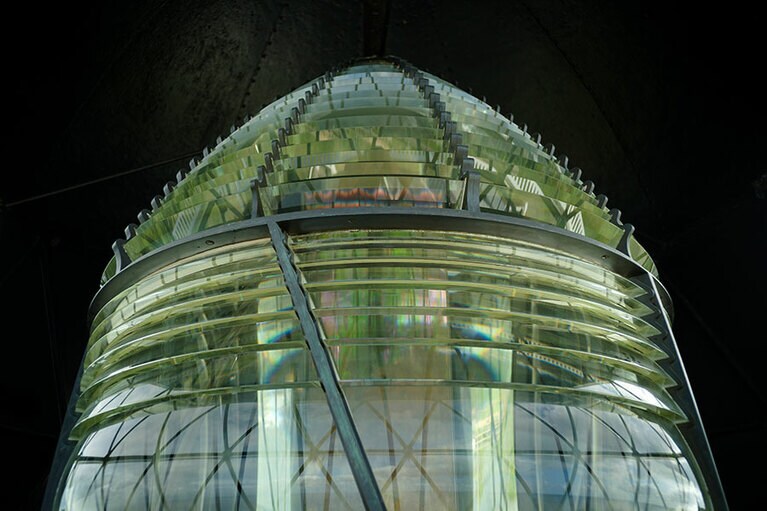 レンズは第2等不動フレネル式。