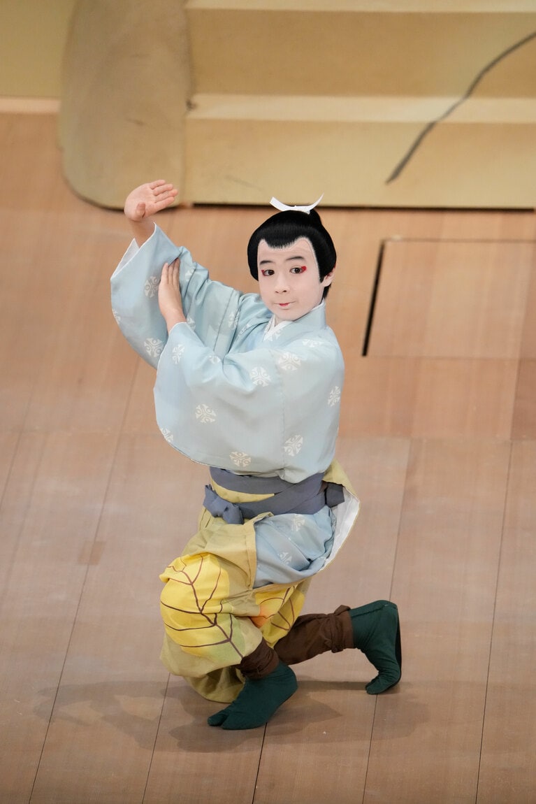 『四季』「冬 木枯」木の葉 男＝尾上眞秀（令和6年4月歌舞伎座）©松竹