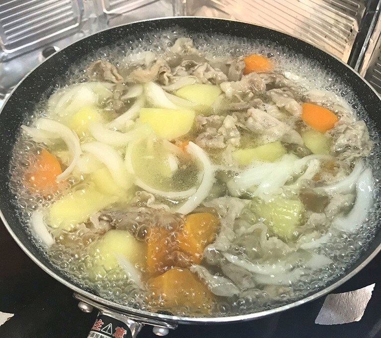 アクを綺麗に取ると、雑味がなくなります。