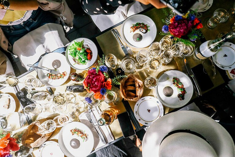 ノビスホテルの「ビーノ」で提供される食事