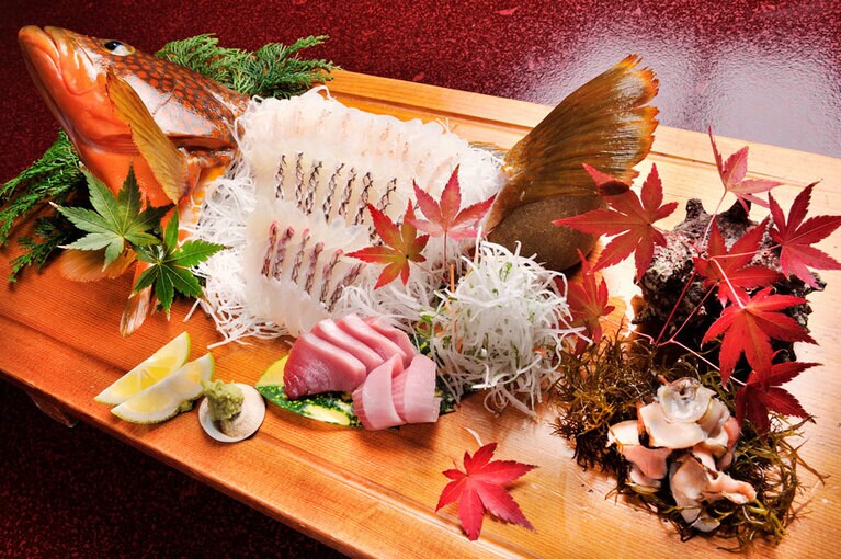 奥壱岐の千年湯 平山旅館［長崎／湯本温泉］壱岐の新鮮な魚介。