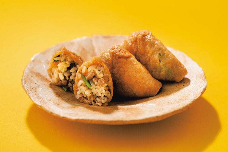 グリーンカレー稲荷寿司 3個入り 1,300円／すがひさ