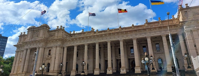 メルボルンのビクトリア州議事堂。