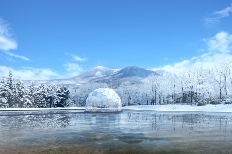 冬の「YATAI to FARM」の食事場所のイメージ。楽しそう！