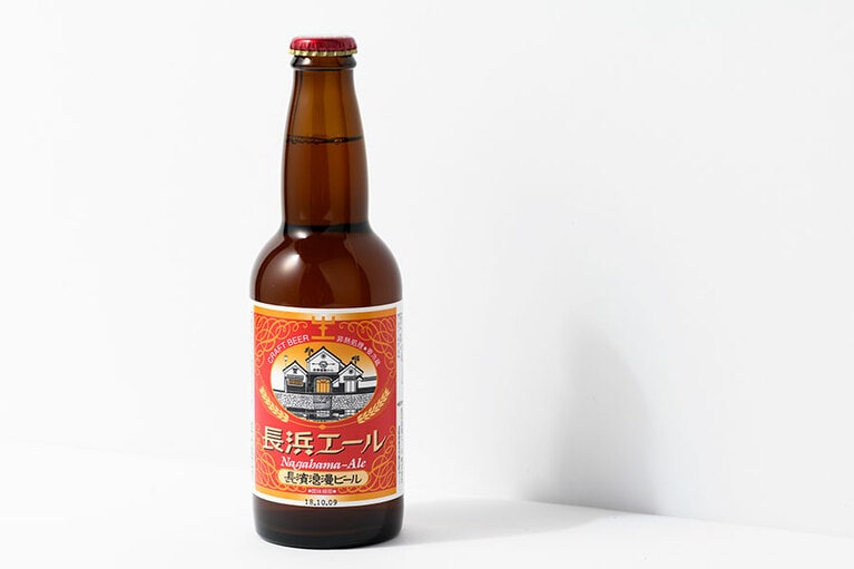 【滋賀県】長浜浪漫ビールの「長浜エール」491円(330ml)。