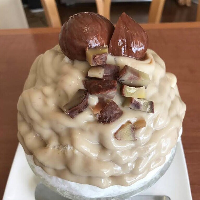 【ティーハウス マユール宮崎台】浅田さんが大好きな逸品。和栗みるく 1,400円。