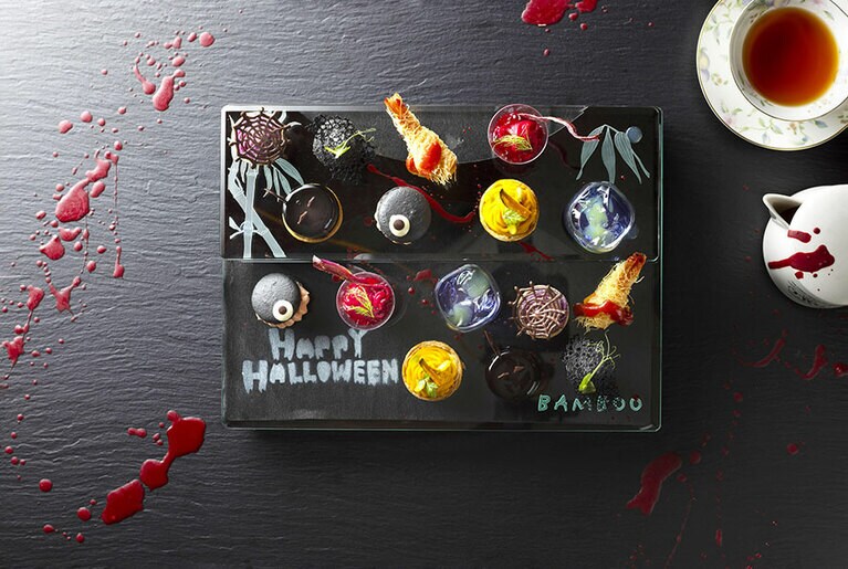 「ハロウィーンアフタヌーンティー」のイメージ。1名 5,830円(税・サ込)。