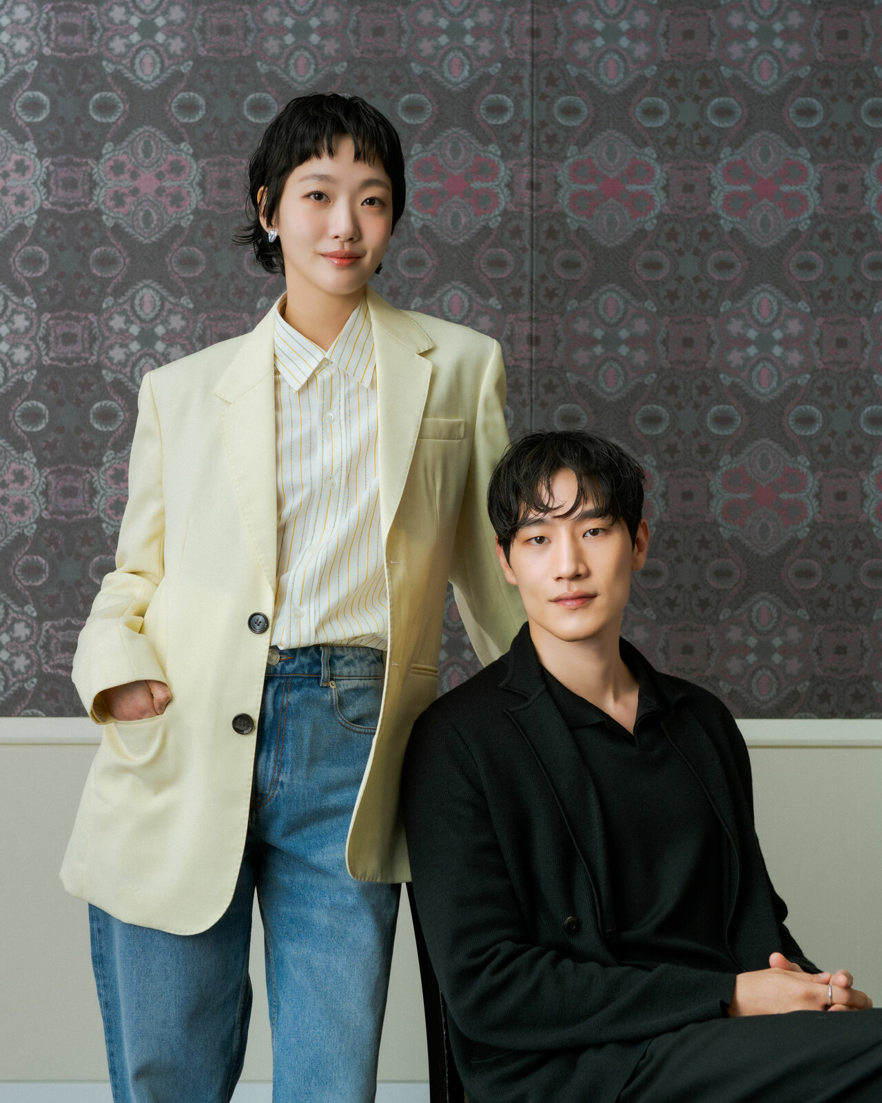 キム・ゴウンさんとノ・サンヒョンさん。