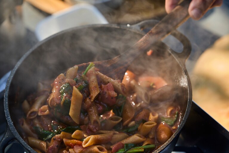 パタゴニア プロビジョンズのオーガニックパスタ。Taro Terasawa(C)2024Patagonia, Inc.