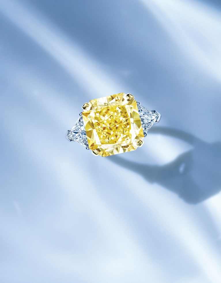 リング「プロミス」（PT×YG×イエローダイヤモンド （10.12ct）×ホワイトダイヤモンド （トータル1.24ct））価格はお問い合わせ下さい。／グラフ（グラフダイヤモンズジャパン）