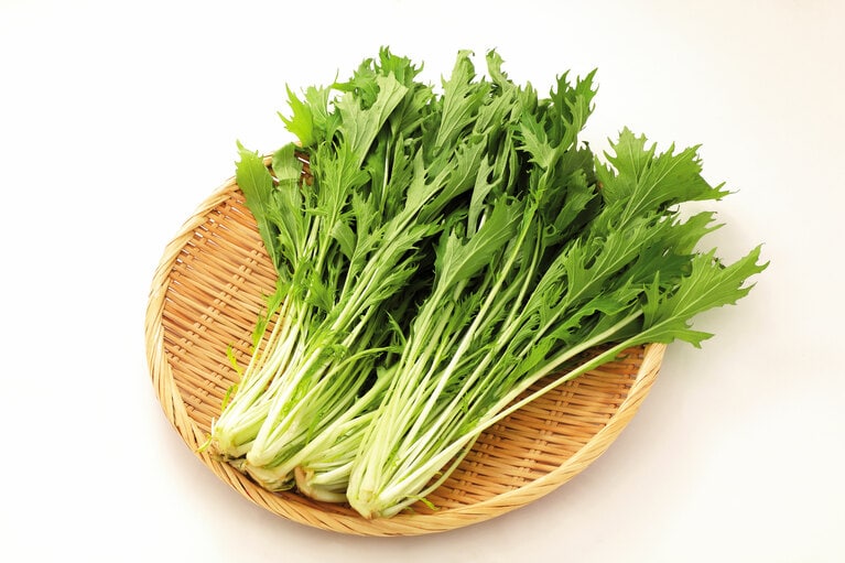 水菜。見かけによらずビタミン、ミネラルが豊富。