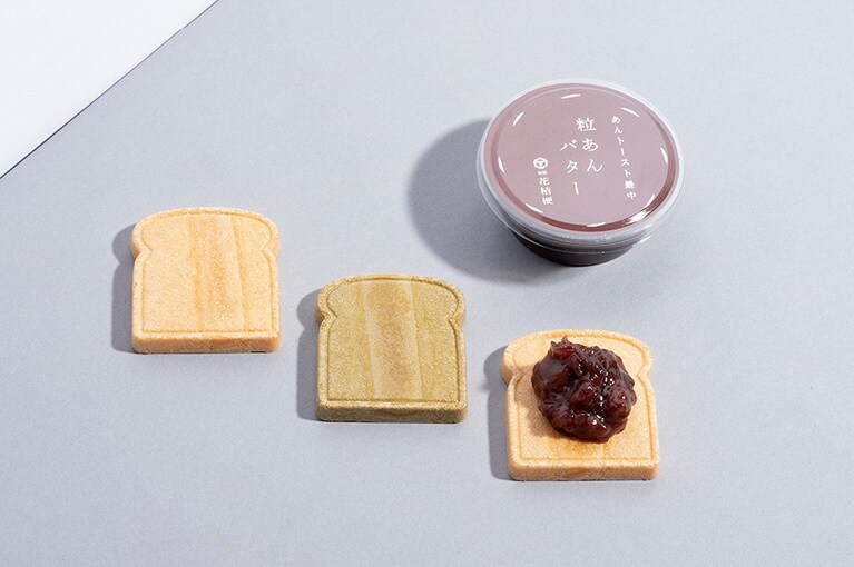 花桔梗「あんトースト最中 小」1,600円。