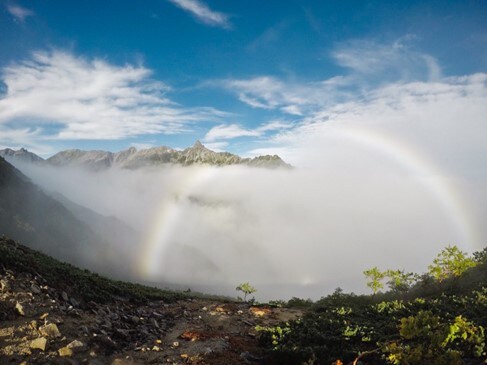 北アルプスの表銀座（燕岳・大天井岳・槍ヶ岳など）縦走をしたときの風景。