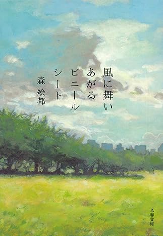 『風に舞いあがるビニールシート』
