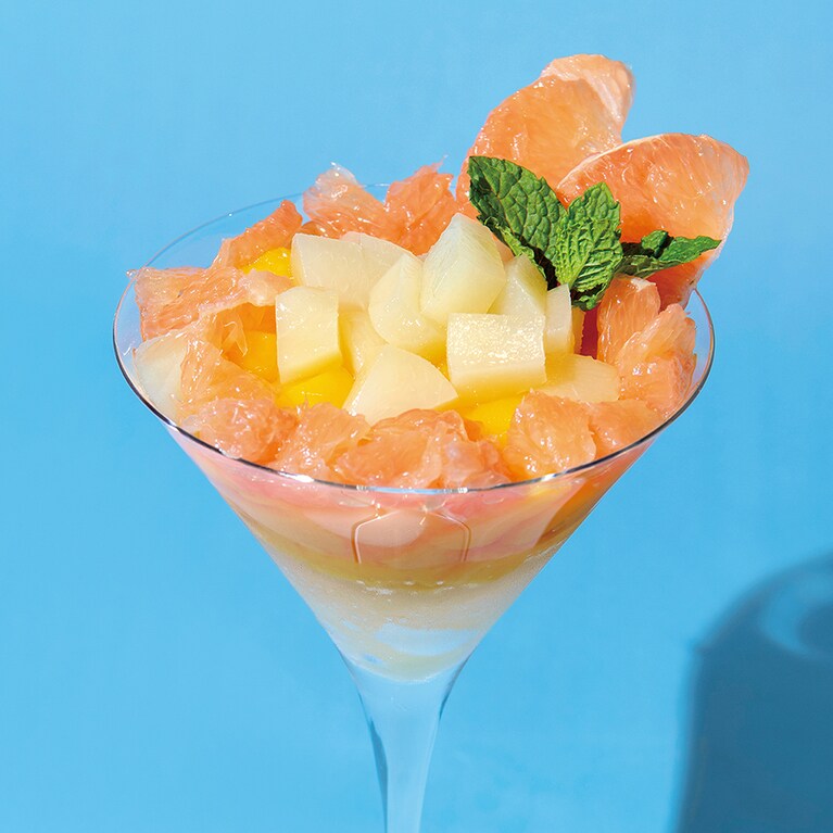 「大人のグラニテ 夏のフルーツとソーテルヌの香り」1,650円／ワインショップ・エノテカ＆バー