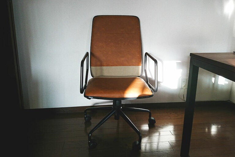 「レバンチェア」が完成！　腰をしっかりサポート。