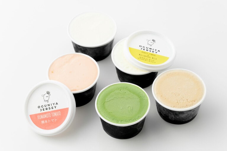 【熊本県】jersey gelato持ち帰り 各400円（120g）／OGUNIYA JERSEY