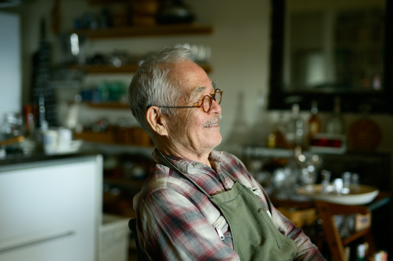 夫のフォトグラファー・小暮徹さん。今日はシェフ！