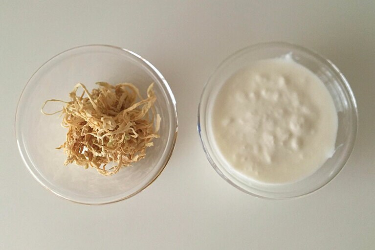 ヨーグルトは切り干し大根より多く使うのがポイント。