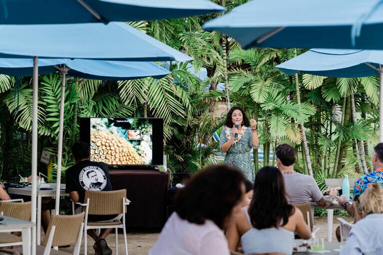 第一回目のサンセットセミナーの様子。