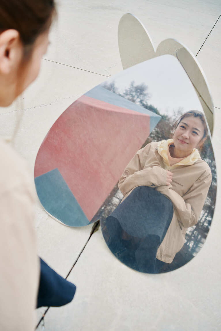 天気の良い日に解放される屋上エリアにはこんなオブジェも。