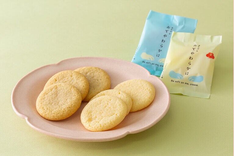 生サブレ おてやわらかに 1枚90円・10枚入り 1,000円／梅林堂