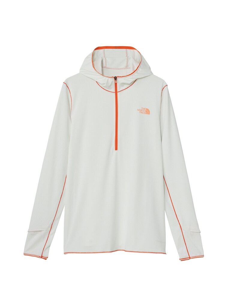 「ブリーズレンジランフーディー」（レディース／15,400円）。通気性とUVカット、遮熱性をそなえた「ブリーズレンジ プロ」を採用した、夏のランニングをサポートするフーディー。