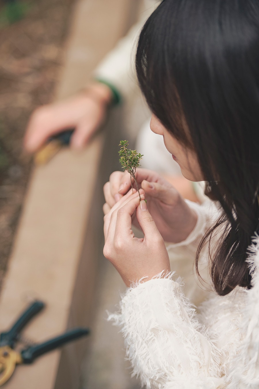 渋谷区ふれあい植物センターでの影山さん。