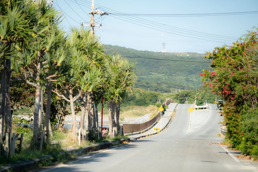 久米島ならではの自然が息づく素朴な風景。