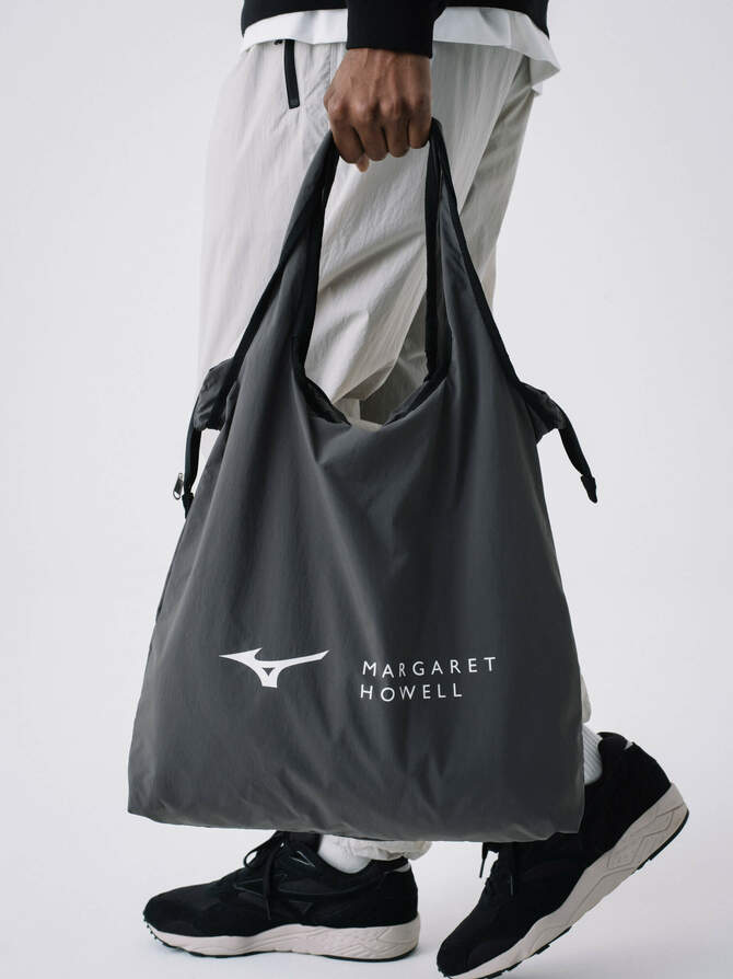 最終価格【美品】マーガレットハウエル MIZUNO コラボトートバッグ MIZUNO POLYESTER POPLIN MHL コラボ 別注 トートバッグ ミズノ