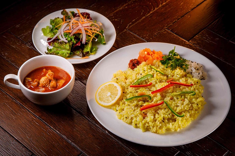 通期で提供される「Lemon Rice TOKYO」のレモンライス 1,265円。