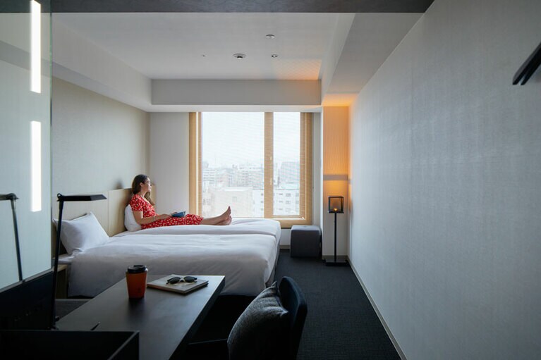 顔認証ルームキーなど、スマートホテル体験も新鮮！