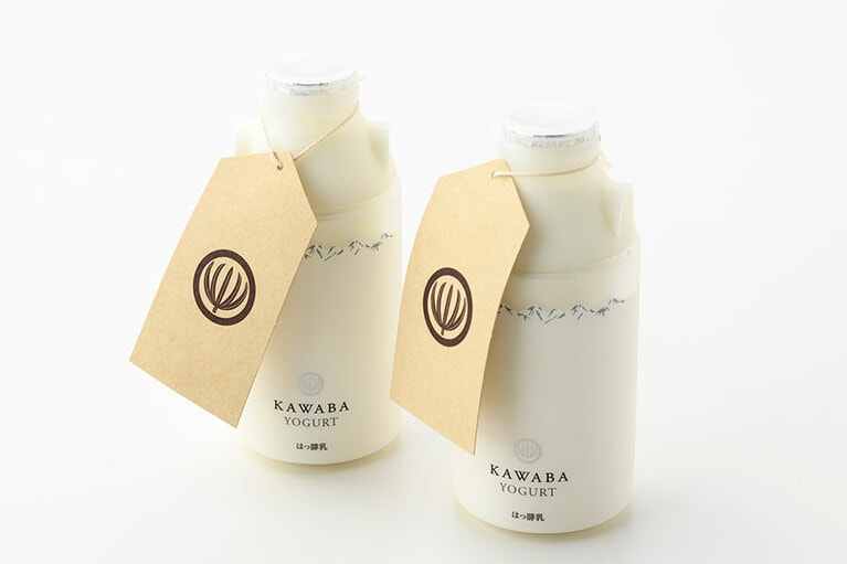 KAWABA YOGURT～のむプレミアムヨーグルト～ 各500ml 550円／田園プラザ川場