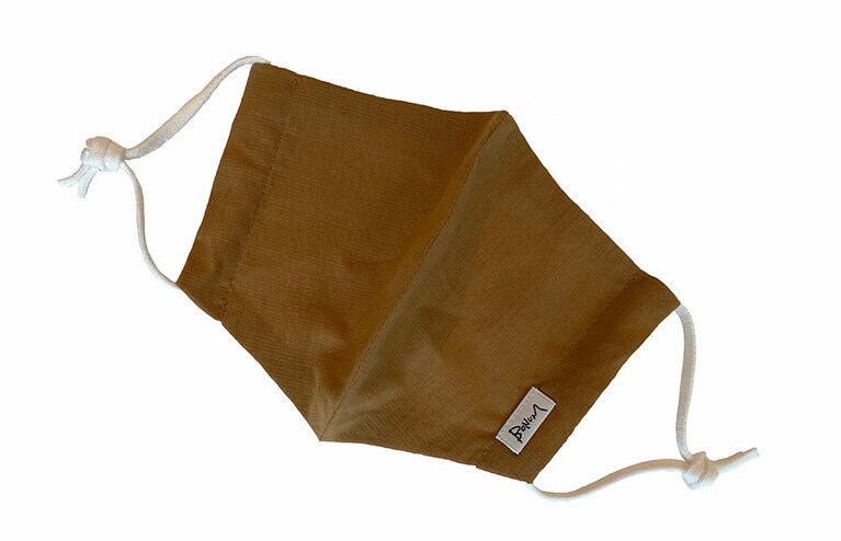 【BONUM(ボナム)】オーガニックコットンマスク ブラウン 1,800円。