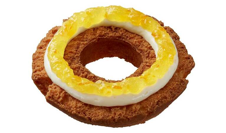 サティーヌファッション(オレンジ＆パッションフルーツ＆チーズクリーム) 170円。