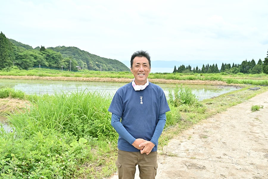 飯尾醸造の蔵人であり、米づくりを担当する伊藤浩二さん。