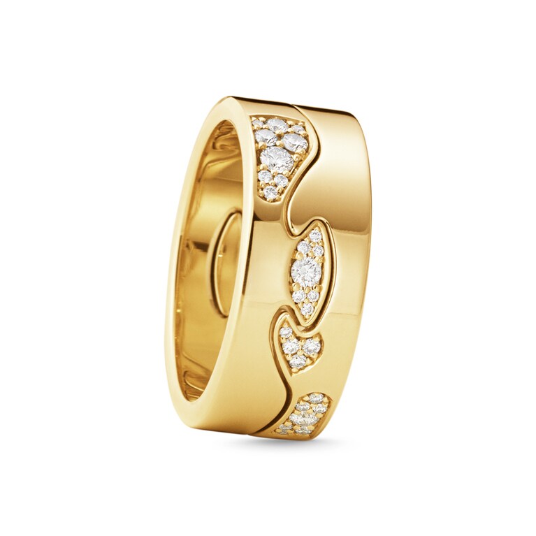 「FUSHION」2連リング(YG×DIA) 506,000円～／ジョージ ジェンセン(ジョージ ジェンセン銀座本店)※価格はサイズによって異なります。