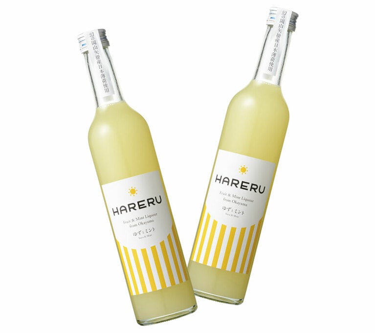HARERU ゆずとミント 500ml 1,200円／岡山地酒創庫イチローズ