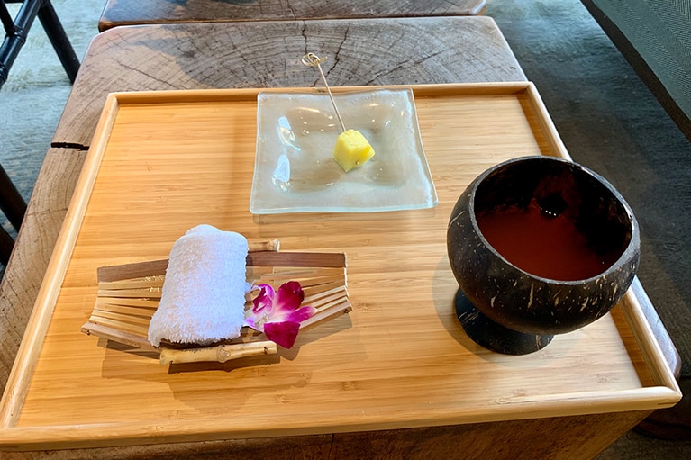 ウェルカムドリンク。