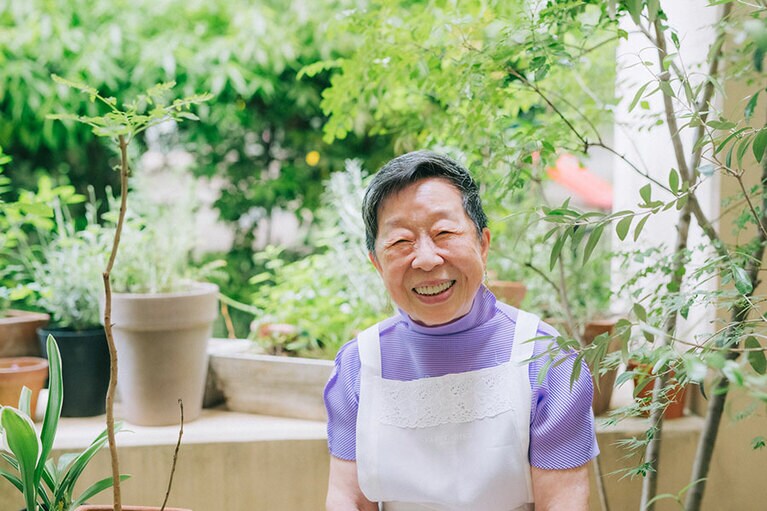 ほがらかな笑顔が印象的なふーみんさん。