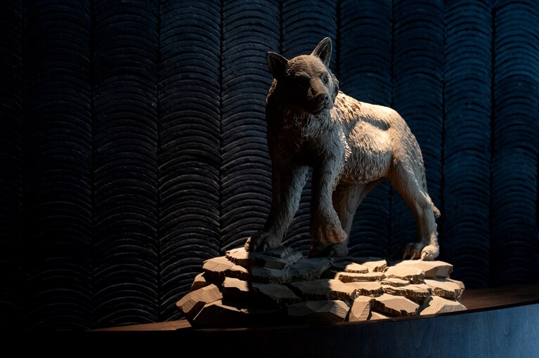 藤戸竹喜氏の貴重な作品をじっくり鑑賞できます。