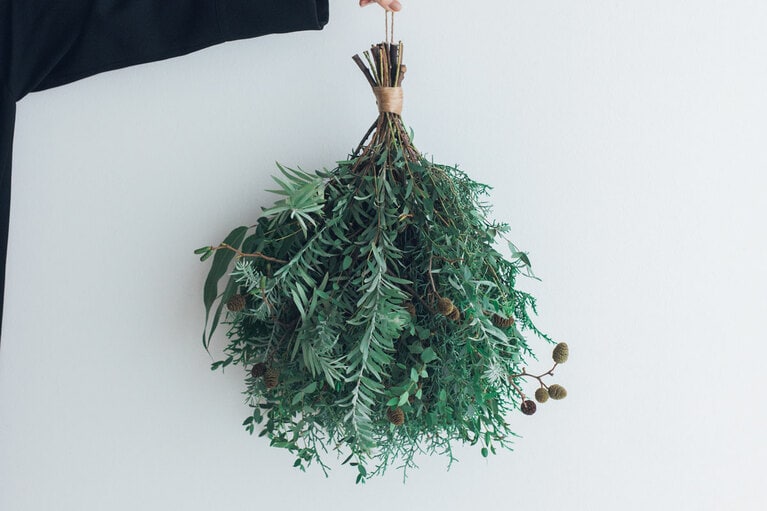 「スワッグ『場守り』」12,000円／緑の居場所デザイン