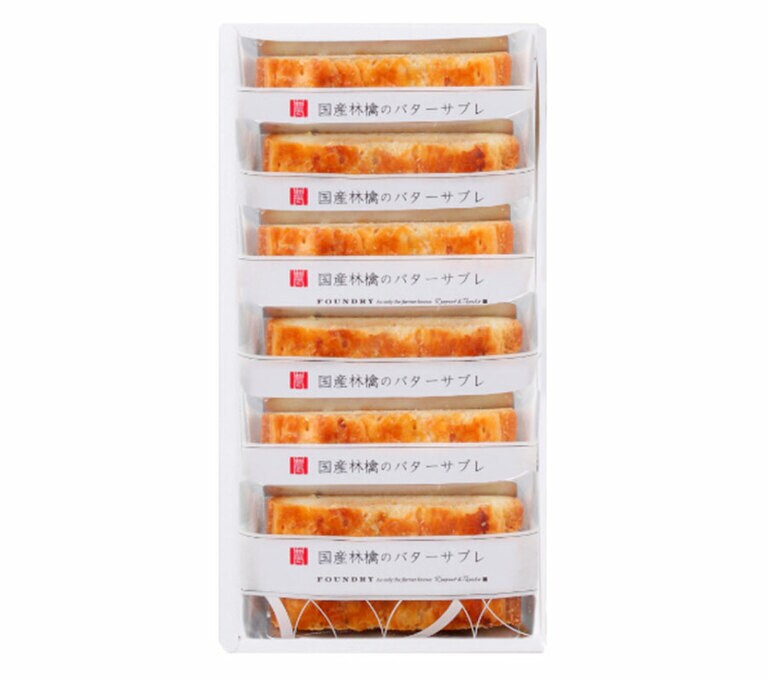 国産林檎のバターサブレ6個入 972円／ファウンドリー(エキュート品川)