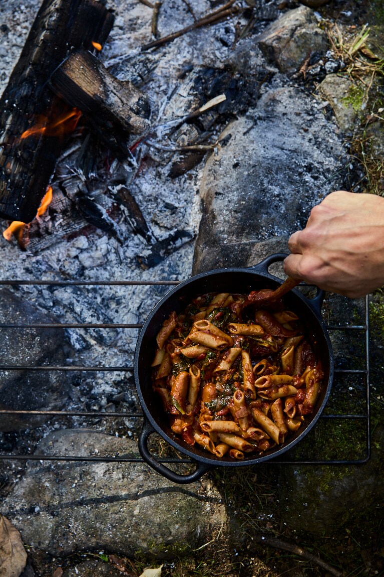パタゴニア プロビジョンズのオーガニックパスタ。Taro Terasawa(C)2024Patagonia, Inc.
