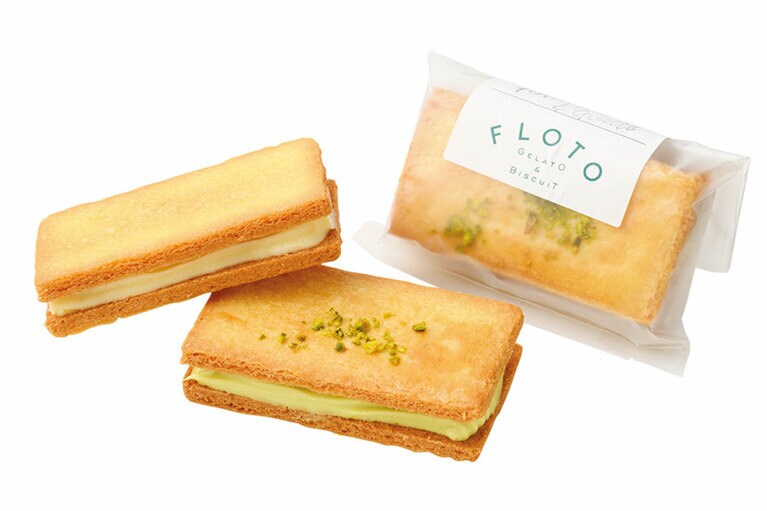 バターサンドBOX (ラムレーズン＆ピスタチオグリオット)〈各3個入り〉2,204円／FLOTO