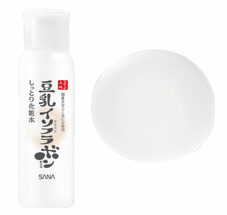 なめらかな素肌に導く化粧水。乳白色でしっとり、でもみずみずしい使い心地が気持ちいい。サナ　なめらか本舗　しっとり化粧水　NC 200mL 990円、詰め替え用 180mL 825円／常盤薬品工業