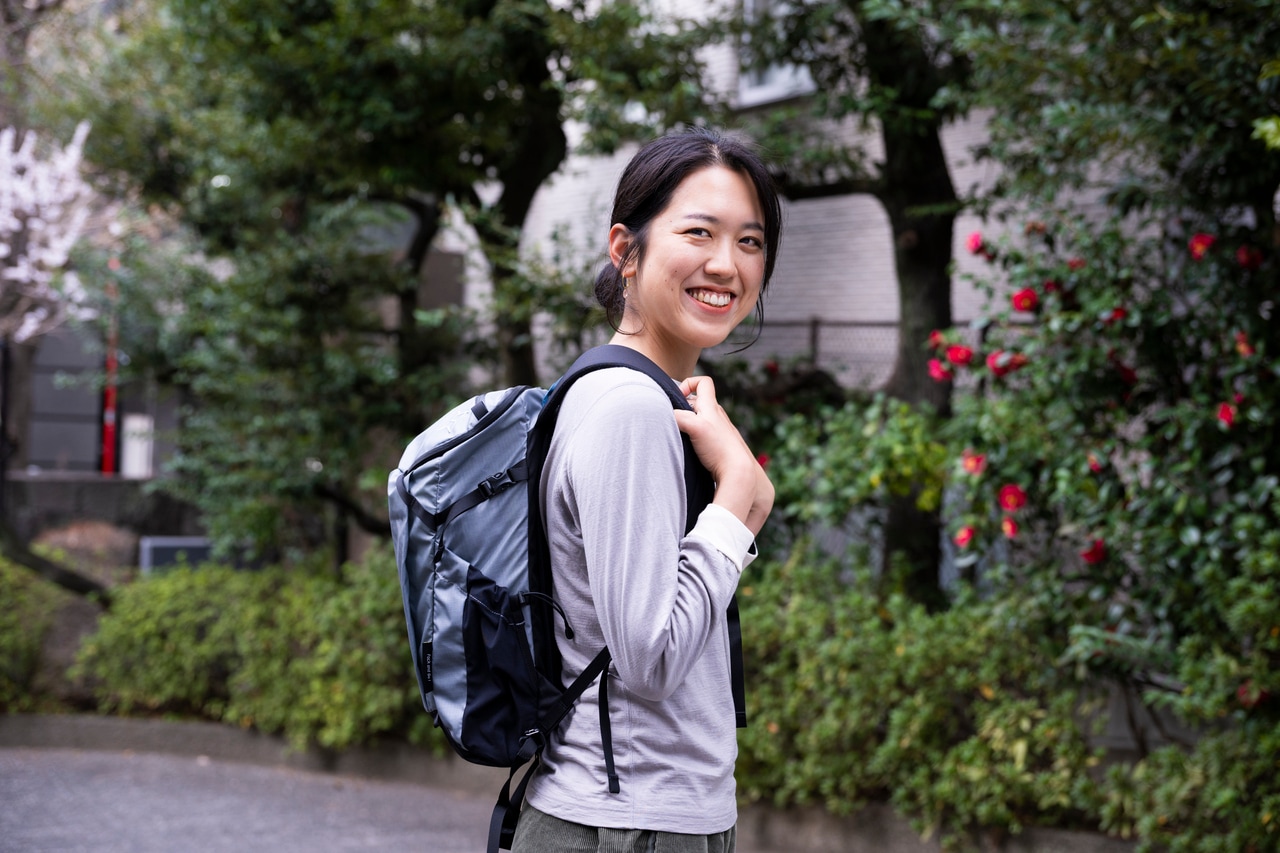 「パーゴワークス」PRの松本初穂子さん。