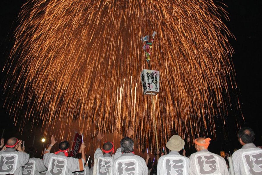 【新潟県小千谷市】浅原神社秋季例大祭奉納大煙火（片貝まつり）。